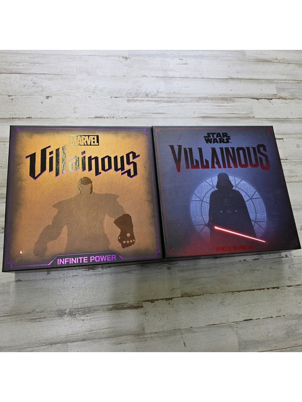 Villainous Lot of 2 Games - Star Wars and Marvel Infinite Power